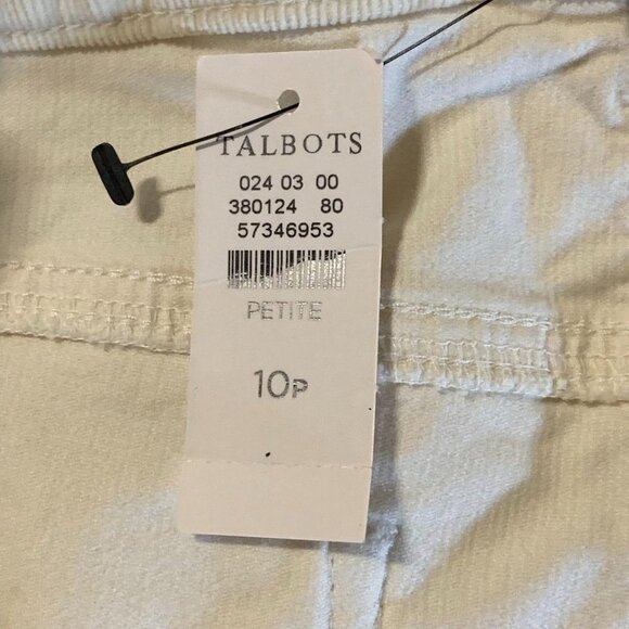 Talbots Women's Corduroy Cotton Stretch Classic 5 Pocket Trousers Size 10P NWT - Picture 6 of 14